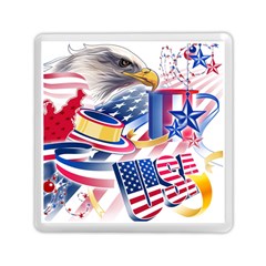 United States Of America Usa  Images Independence Day Memory Card Reader (square) by Ket1n9