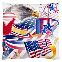 United States Of America Usa  Images Independence Day Standard Premium Plush Fleece Cushion Case (two Sides) by Ket1n9
