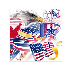 Independence Day United States Of America Square Satin Scarf (30  X 30 ) by Ket1n9