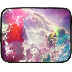 Clouds Multicolor Fantasy Art Skies Two Sides Fleece Blanket (mini) by Ket1n9