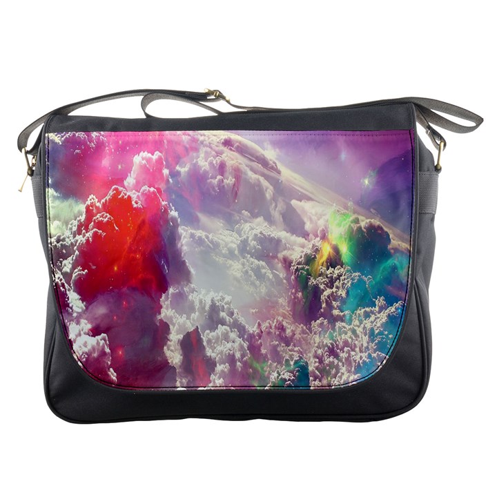 Clouds Multicolor Fantasy Art Skies Messenger Bag