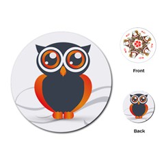Owl Logo Playing Cards Single Design (round) by Ket1n9