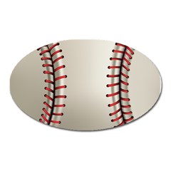 Baseball Oval Magnet by Ket1n9
