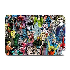Vintage Horror Collage Pattern Plate Mats by Ket1n9
