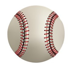 Baseball Mini Round Pill Box by Ket1n9