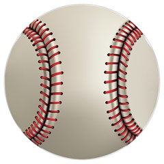 Baseball Round Trivet by Ket1n9