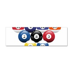 Racked Billiard Pool Balls Sticker (Bumper)