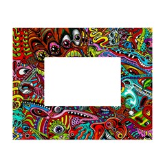Art Color Dark Detail Monsters Psychedelic White Tabletop Photo Frame 4 x6  by Ket1n9