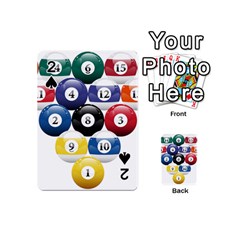 Racked Billiard Pool Balls Playing Cards 54 Designs (Mini)