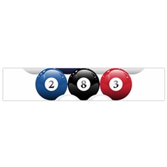 Racked Billiard Pool Balls Small Premium Plush Fleece Scarf