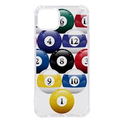 Racked Billiard Pool Balls Iphone 14 Plus Tpu Uv Print Case by Ket1n9