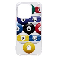 Racked Billiard Pool Balls iPhone 14 Pro TPU UV Print Case