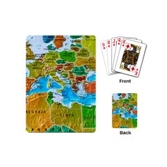 World Map Playing Cards Single Design (mini) by Ket1n9