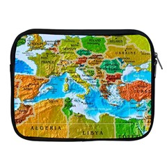 World Map Apple Ipad 2/3/4 Zipper Cases by Ket1n9