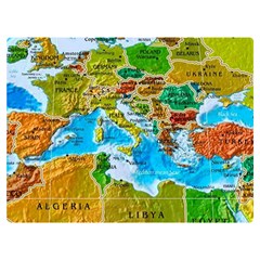 World Map Premium Plush Fleece Blanket (extra Small) by Ket1n9