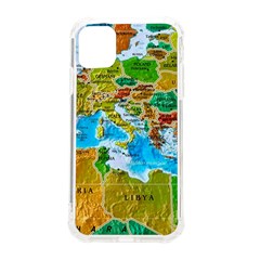 World Map Iphone 11 Tpu Uv Print Case by Ket1n9