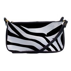 White Tiger Skin Shoulder Clutch Bag by Ket1n9