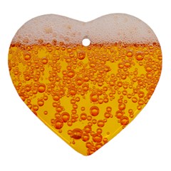 Beer Alcohol Drink Drinks Ornament (heart)