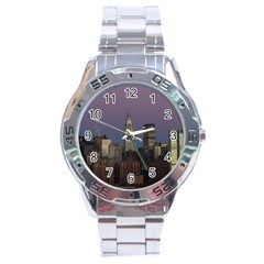 Skyline-city-manhattan-new-york Stainless Steel Analogue Watch by Ket1n9