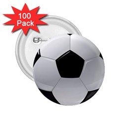 Soccer Ball 2 25  Buttons (100 Pack)  by Ket1n9