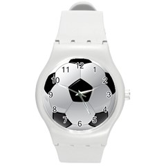 Soccer Ball Round Plastic Sport Watch (m) by Ket1n9