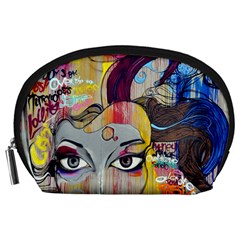 Graffiti-mural-street-art-painting Accessory Pouch (large) by Ket1n9