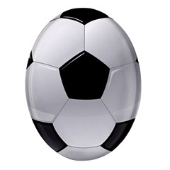 Soccer Ball Oval Glass Fridge Magnet (4 Pack) by Ket1n9