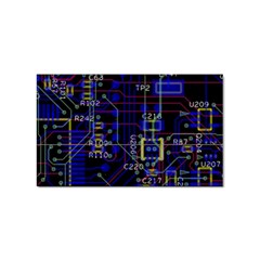 Technology Circuit Board Layout Sticker Rectangular (10 Pack) by Ket1n9