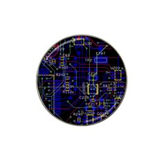 Technology Circuit Board Layout Hat Clip Ball Marker (4 Pack) by Ket1n9