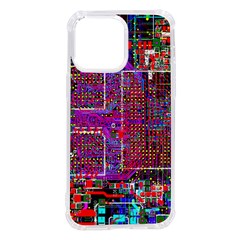 Technology Circuit Board Layout Pattern Iphone 14 Pro Max Tpu Uv Print Case by Ket1n9