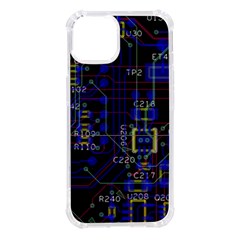 Technology Circuit Board Layout Iphone 14 Tpu Uv Print Case by Ket1n9