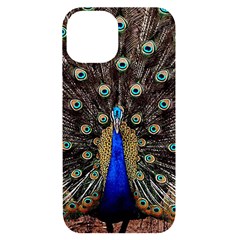 Peacock Iphone 14 Black Uv Print Case by Ket1n9