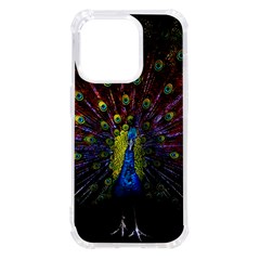 Beautiful Peacock Feather Iphone 14 Pro Tpu Uv Print Case by Ket1n9