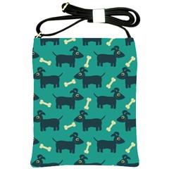 Happy-dogs Animals Pattern Shoulder Sling Bag by Ket1n9