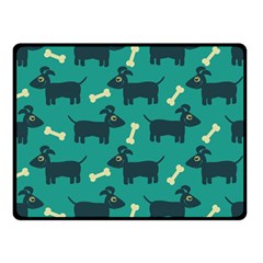 Happy-dogs Animals Pattern Two Sides Fleece Blanket (small) by Ket1n9