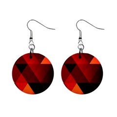 Abstract Triangle Wallpaper Mini Button Earrings by Ket1n9