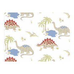 Dinosaur Art Pattern Two Sides Premium Plush Fleece Blanket (mini) by Ket1n9