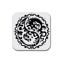 Ying Yang Tattoo Rubber Coaster (square) by Ket1n9