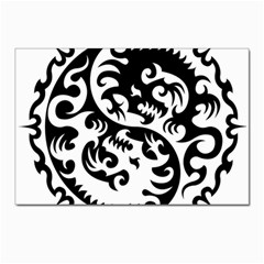 Ying Yang Tattoo Postcard 4 x 6  (pkg Of 10) by Ket1n9