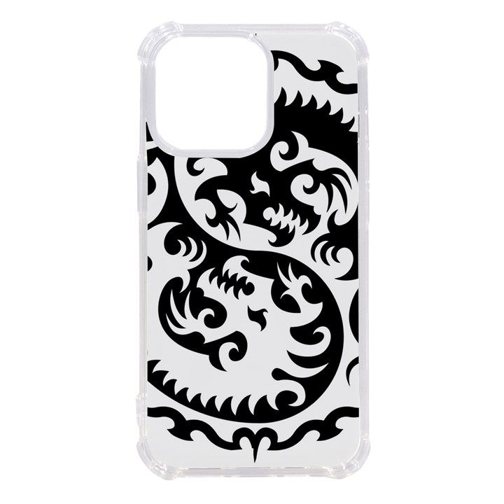 Ying Yang Tattoo iPhone 13 Pro TPU UV Print Case