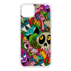 Crazy Illustrations & Funky Monster Pattern Iphone 14 Plus Tpu Uv Print Case by Ket1n9