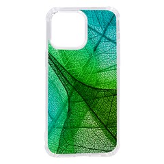 Sunlight Filtering Through Transparent Leaves Green Blue Iphone 14 Pro Max Tpu Uv Print Case