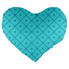 Pattern-background-texture Large 19  Premium Flano Heart Shape Cushions by Ket1n9