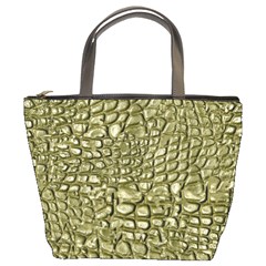 Aligator-skin Bucket Bag by Ket1n9