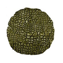 Aligator-skin Standard 15  Premium Flano Round Cushions by Ket1n9