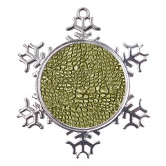 Aligator-skin Metal Large Snowflake Ornament by Ket1n9