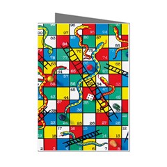 Snakes And Ladders Mini Greeting Cards (pkg Of 8) by Ket1n9