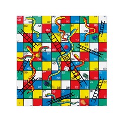 Snakes And Ladders Square Satin Scarf (30  X 30 ) by Ket1n9