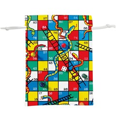 Snakes And Ladders Lightweight Drawstring Pouch (xl) by Ket1n9