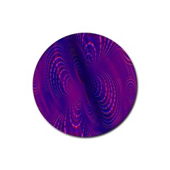 Abstract-fantastic-fractal-gradient Rubber Coaster (round) by Ket1n9